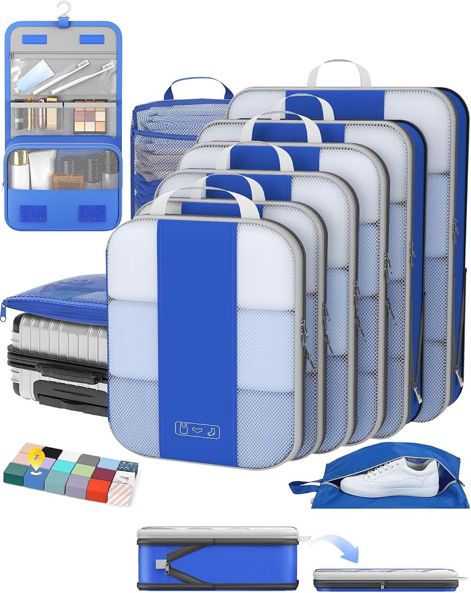 10-Piece Compression Cube Set - Klein Blue