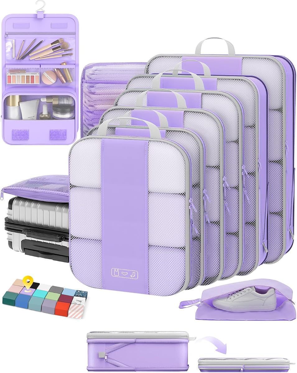 10-Piece Compression Cube Set - Light Purple