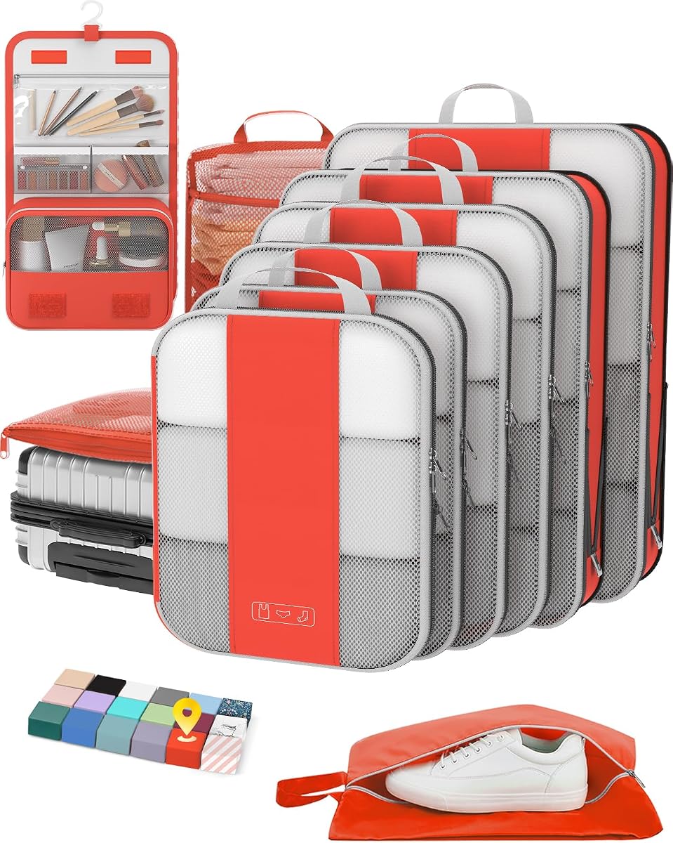 10-Piece Compression Cube Set - Orange