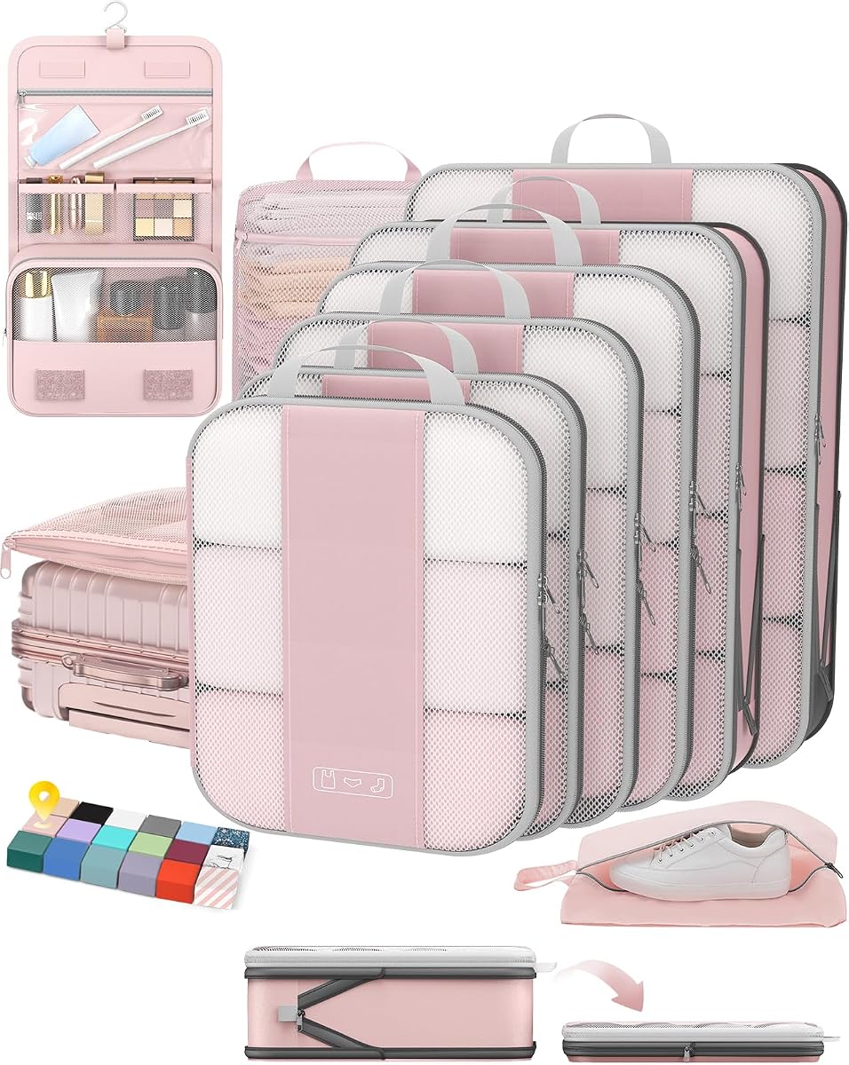 10-Piece Compression Cube Set - Pink