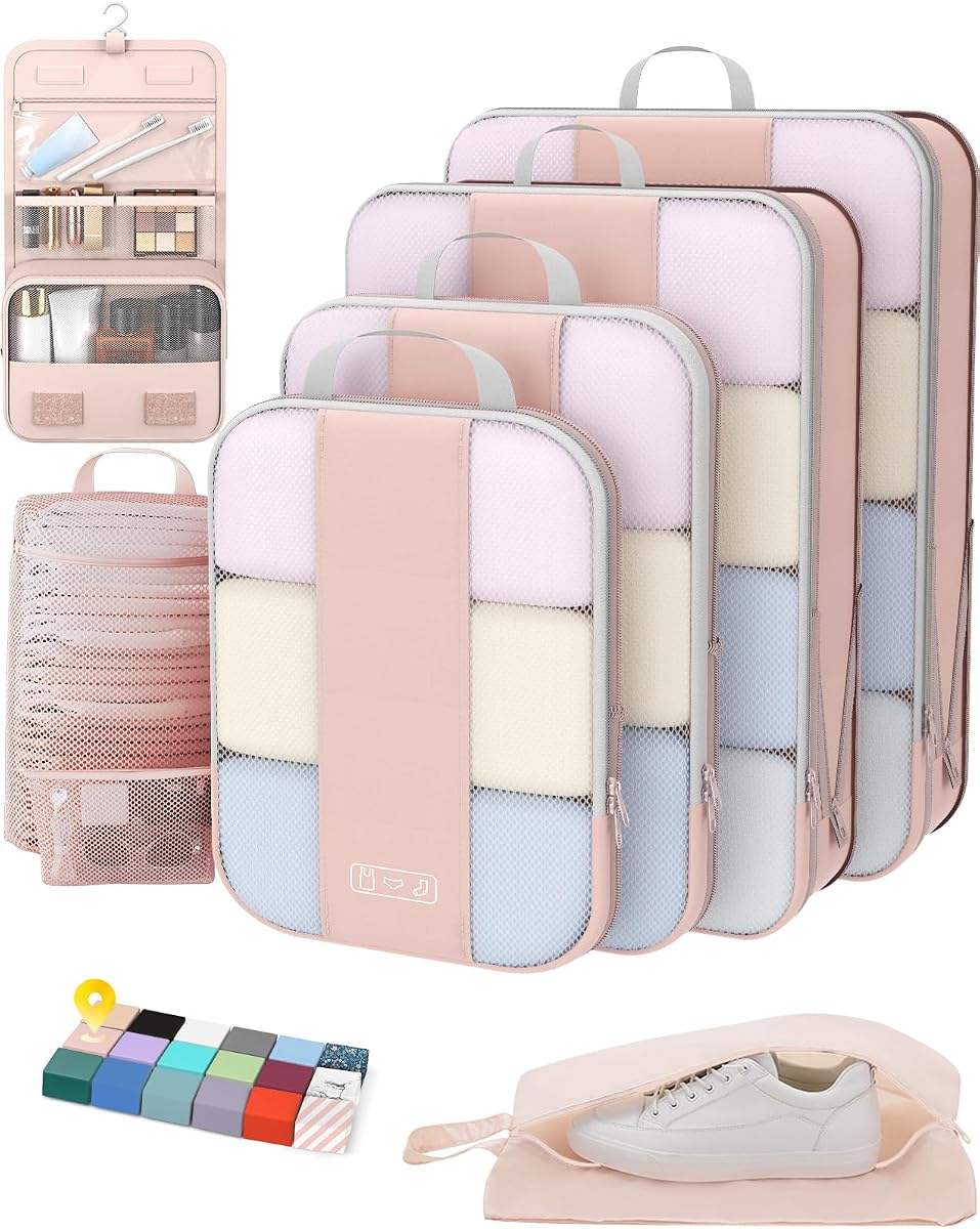8-Piece Compression Cube Set - Beige