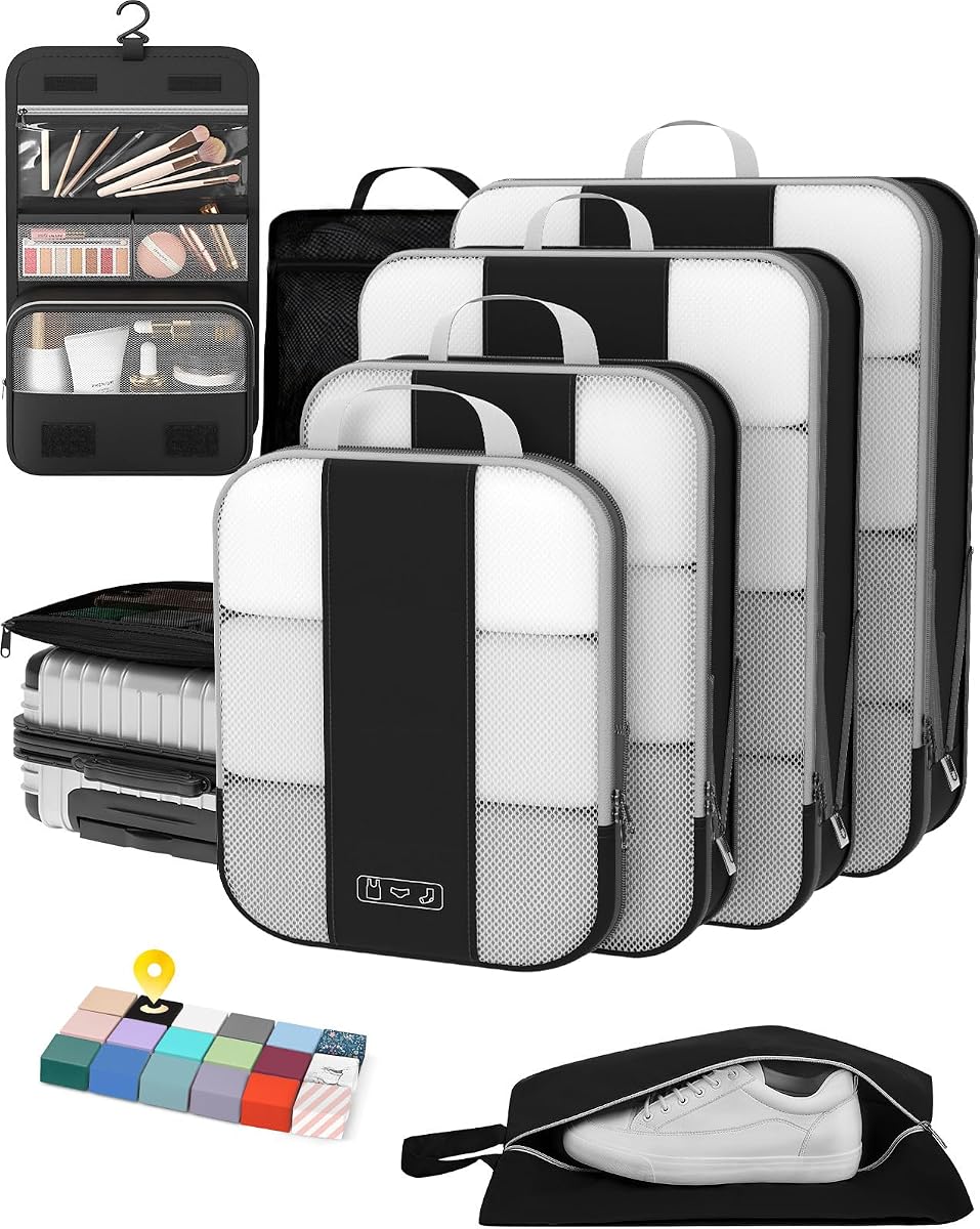8-Piece Compression Cube Set - Black