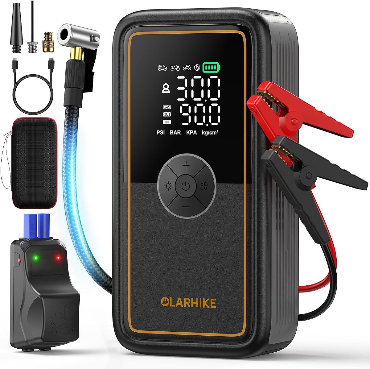 Jump Starter with Air Compressor, 3000 A