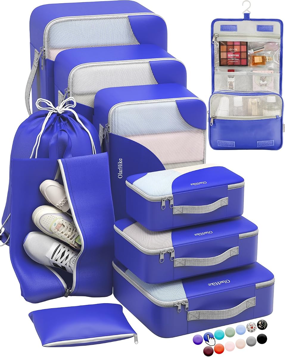 10-Piece Packing Cube Set - Klein Blue