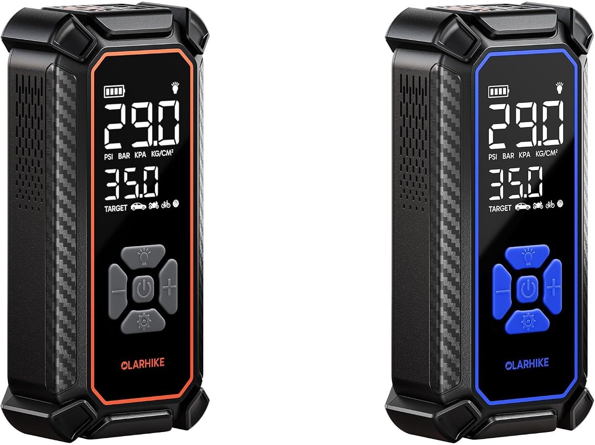 Two-Inflator Kit, 6000 mAh Dual Power - Gray and Blue