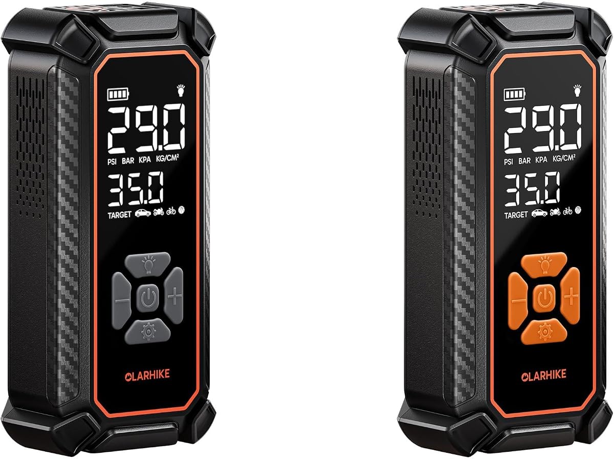Two-Inflator Kit, 6000 mAh Dual Power - Gray and Orange